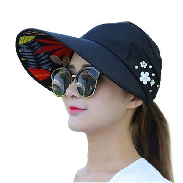 

sun hats for women visors hat fishing fisher beach hat uv protection cap black casual womens summer caps ponytail wide brim, Blue;gray