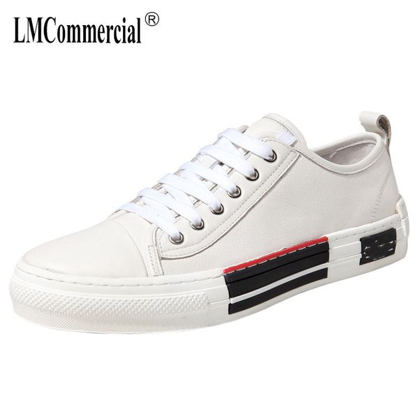 

mens genuine leather korean fashion leisure shoes all-match cowhide breathable sneaker boots men casual shoes spring autumn, Black