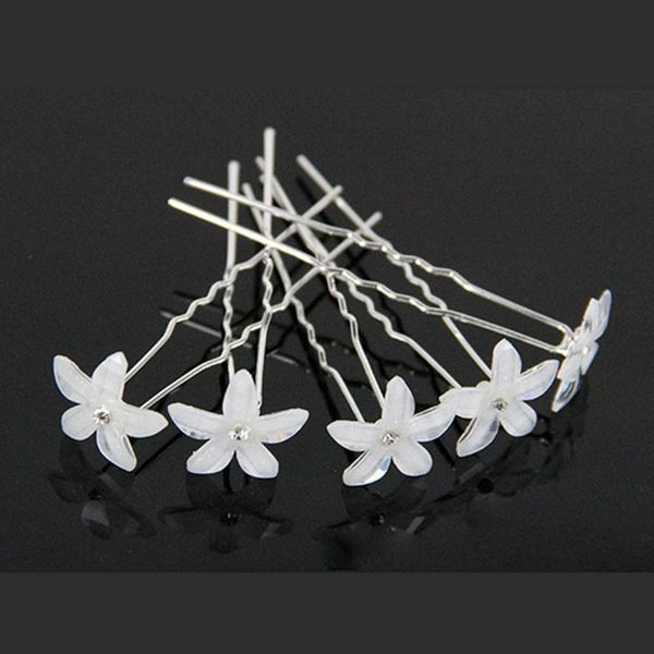 2019 Women Crystal Rhinestone Flower Hair Pins Clips Wedding