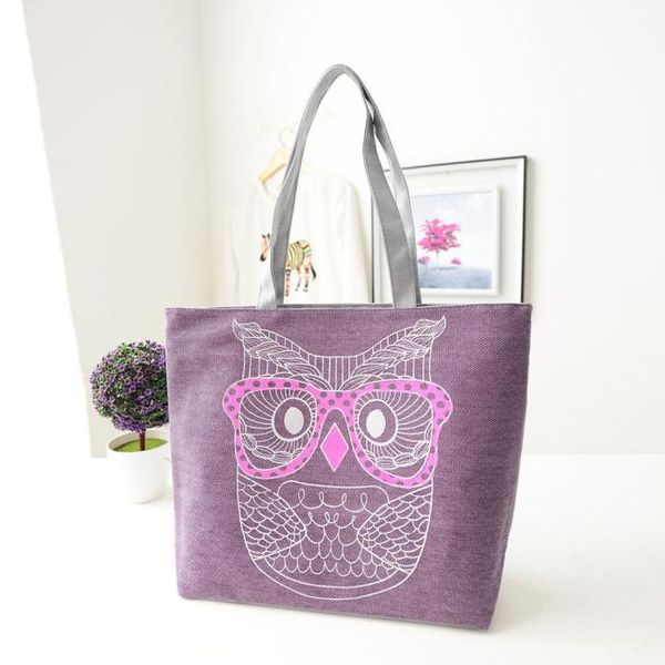 

ocardian handbag fashion women canvas owl shopping handbag with new designer female canvas bag tote shoulder bag a19