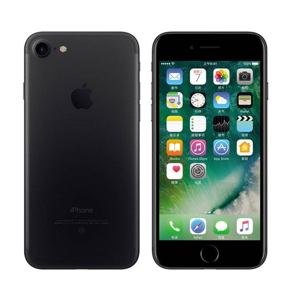 Original iphone 7 Quad Núcleo 4.7 polegadas CHONES 2GB RAM 32/128 / 256GB ROM 12.0MP Câmera LTE IOS IPS NO TOQUE ID