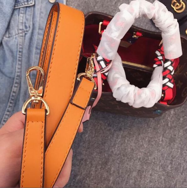 

2020 new shoulder bag leather bucket bag female designer handbag cross body