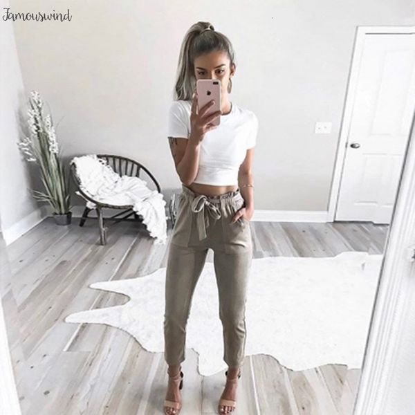 

мода 2019 талия брюки mid женщина ширли замша темно-серой повседневная женщина осень зима кожа bottoms женщина для брюк, Black;white