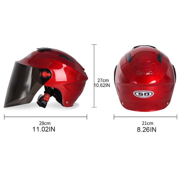 

лето ветрозащитный unisex шлема мотоцикла anti-uv scooter open face half cap 270e