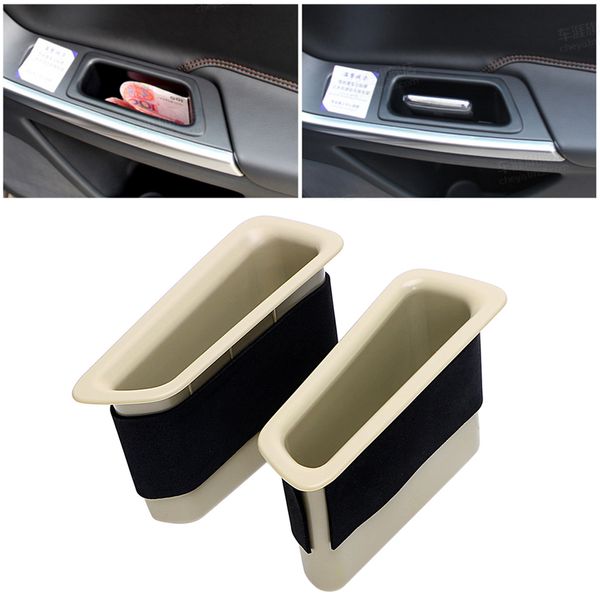 

1 pair car door storage box for xc60 s60 v60 s60l s80l v40 auto organizer container phone holder stand car-styling