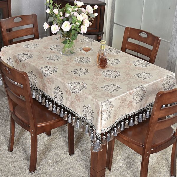 

rectangular desk bedroom square tassel tablecloth for living room l office household european-style placemat custom-made