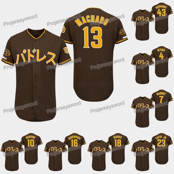 

San Diego Manny Machado 2019 Asian Heritage Month Relate Padres Jersey Wil Myers Manuel Margot Hunter Renfroe Fernando Tatis Jr. Eric Hosmer