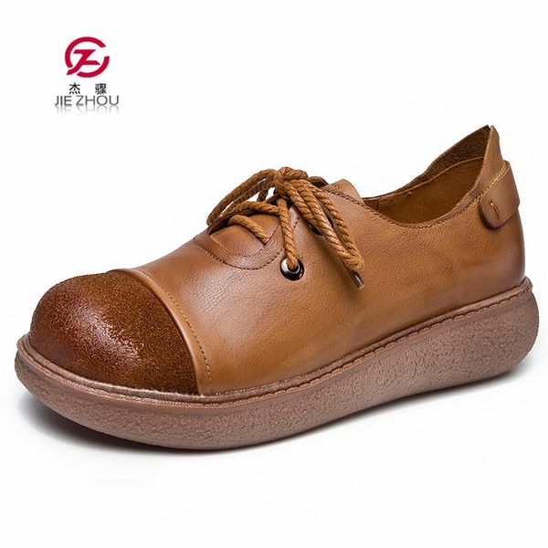 

flat shoes women autumn shoes woman casual lace-up flats comfortable round toe loafers fashion flat, Black