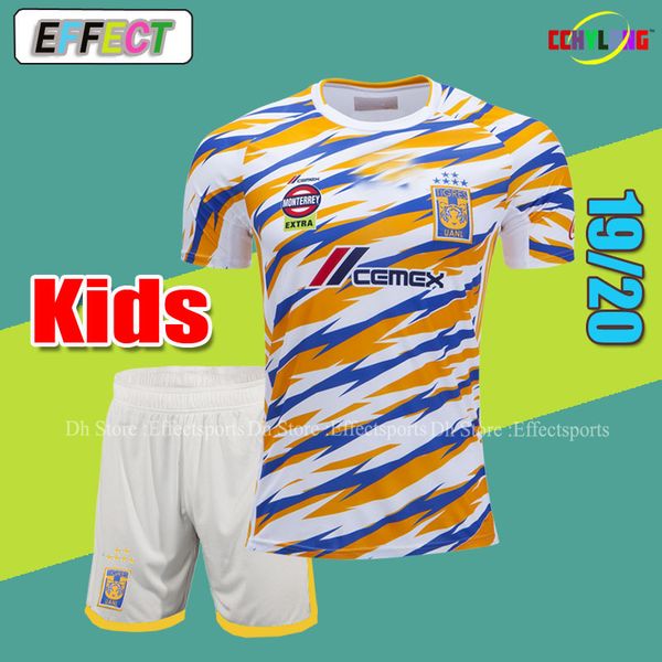 

Kids Jersey 2019 NAUL Tigrs Third Kids Soccer Jerseys LIGA MX 10# GIGNAC Youth Boys Set With Short Camiseta de Futbol Shirts