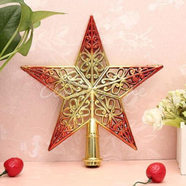 

20cm lovely shiny xmas decorative christmas star tree er for table ornament 1pc