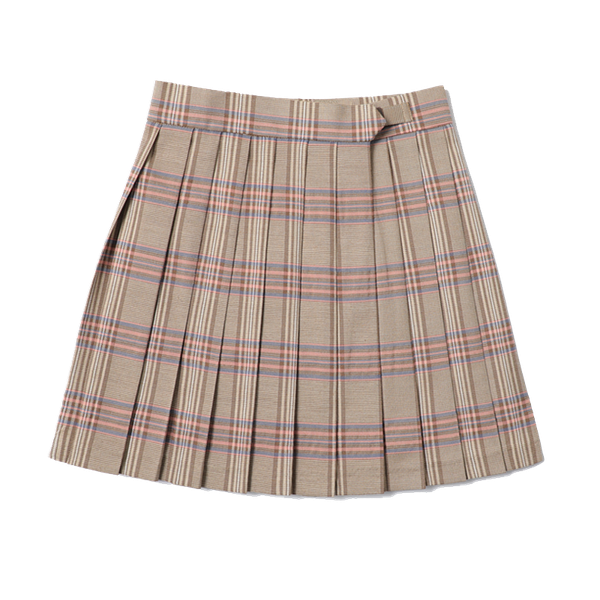 

vintage checkered pleated skirt women harajuku plaid skirt cotton jk college loose high waist zipper pleated, Black