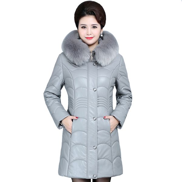 

женин кожане кђѬки зима длинне pu веѬовки plus ѬазмеѬ 6xl вокого каева ме, Black