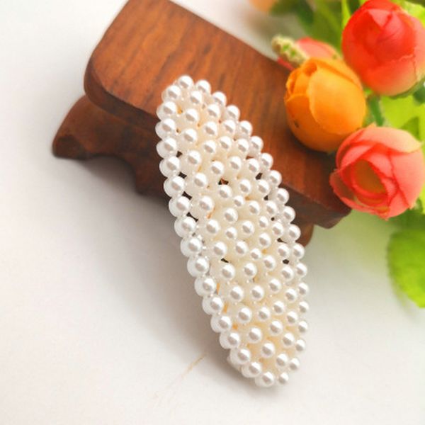 

pearl hair slides uk barrette hairclip hairpins pearl white heavy duty hair clips mollette per capelli in metallo lnukn, Black;brown