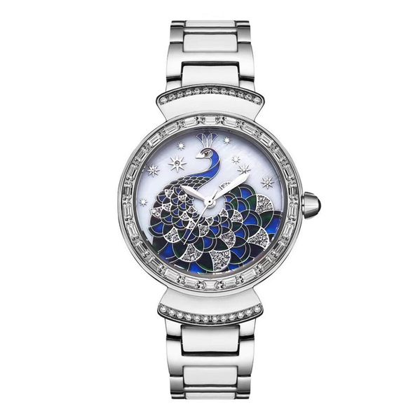 

дизайнерские женские часы роскошные часы divas 'dream кварцевые часы montre de luxe lady наручные часы из нержавеющей стали с кожаным ремешк, Slivery;brown