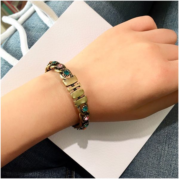 

stainless steel jewelry gold plated high polished miami cuban link bracelet for women luxury designer jewelry for women with stamp, Golden;silver
