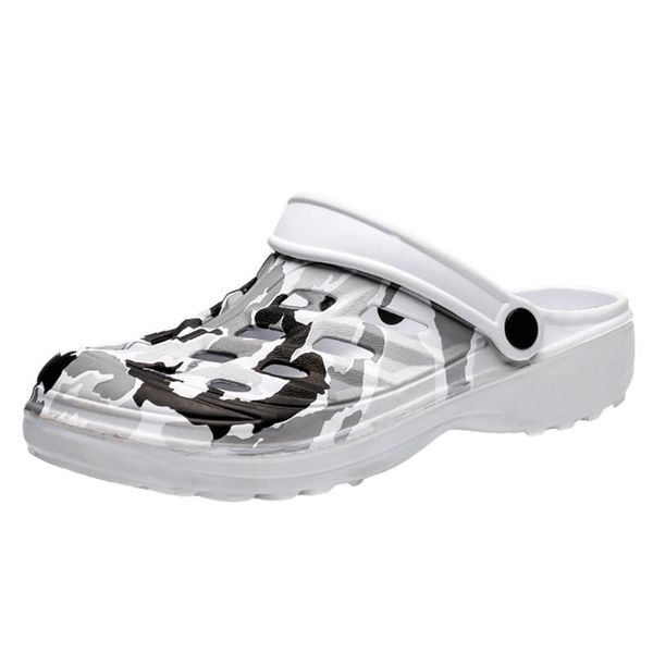 

sagace mens slipper men's summer leisure hole shoes two wear elastic heel breathable waterproof beach shoes new summer slipper, Black