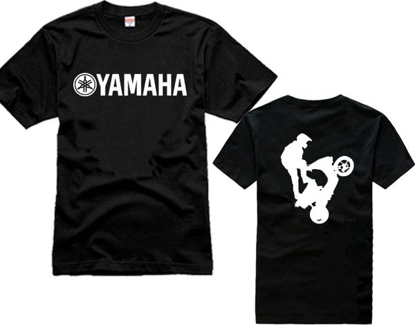 

fashion for yamaha men t-shirt motorcycle cotton summer car speed t-shirt black for man's short-sleeved shirts