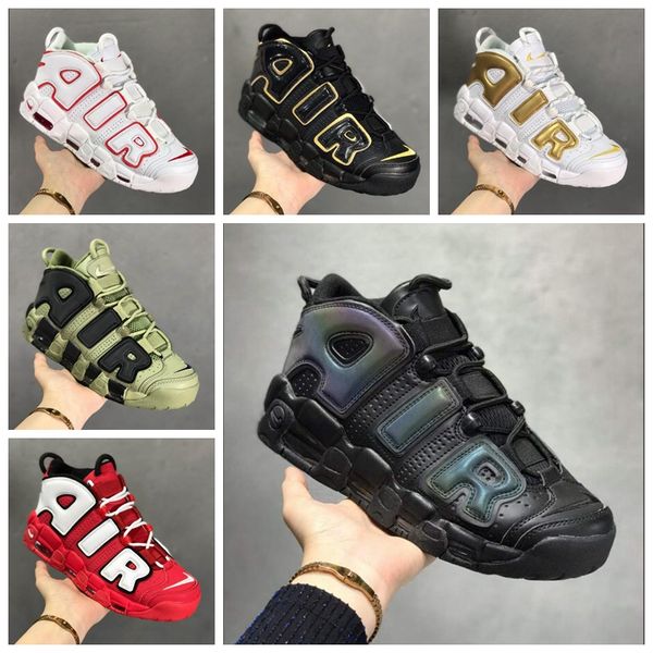 

2019 new 96 qs olympic varsity maroon air more mens basketball shoes 3m scottie pippen uptempo chicago trainers sports sneakers 40-47, White;red