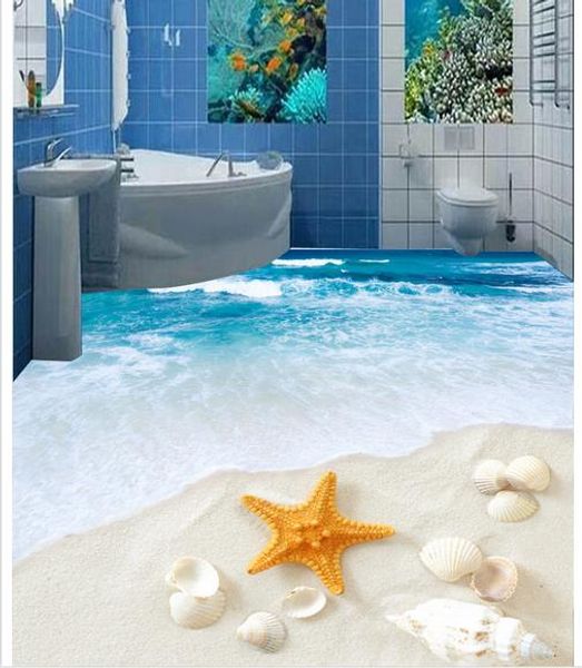 

3d bathroom floor tile decorative painting floor wallpaper 3d for bathrooms