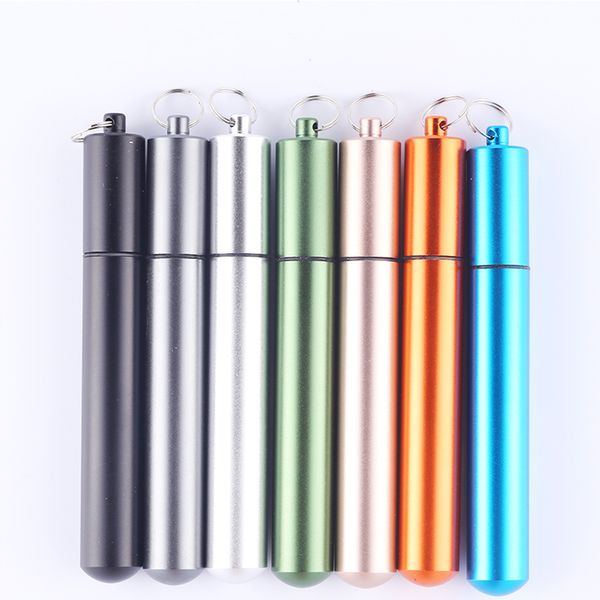 

outdoor hanging ring portable environmental friendly straw folding cylindrical straw set drinking water milk props
