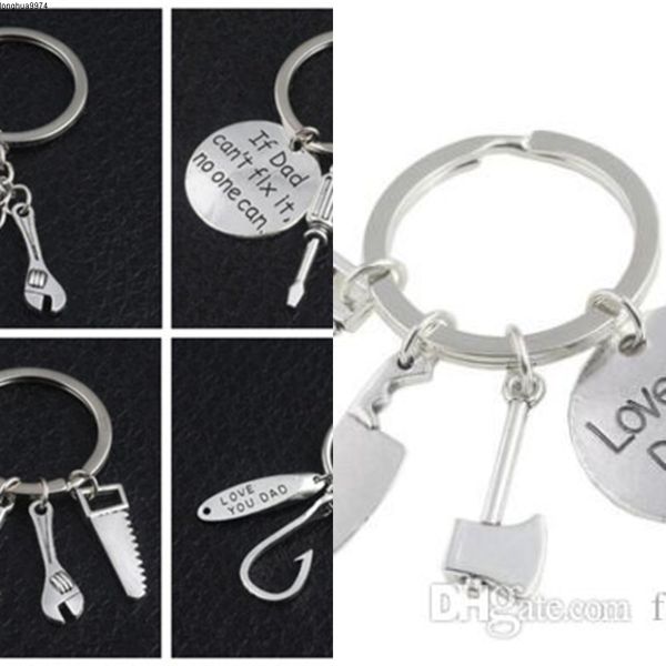 

if fashion keychain keyring wrench screwdriver dad can't fix it no one can hand tools keychain christmas gift for father lxl904q-1, Silver