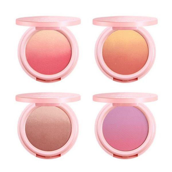 

novo 4 colors new natural cheek face blusher texture makeup baked blush long-lasting easy to wear mineral blusher palette