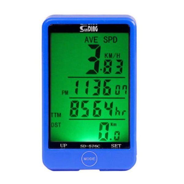 

fine workmanship sunding sd-576c waterproof mode touch wireless bike computer speedometer backlit easy installation
