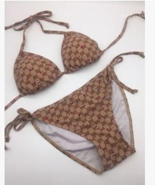 

купальники одежда роскошные брендовые буквы ес бикини наборы женские летние бюстгальтеры трусы 2 шт. бикини, White;black