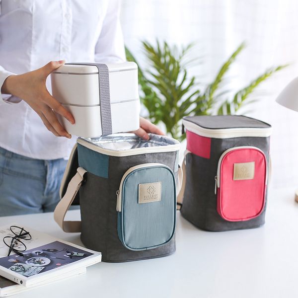 

large capacity thermal cooler bag women men insulated lunch bento box picnic fruit beverage fresh keeping container case