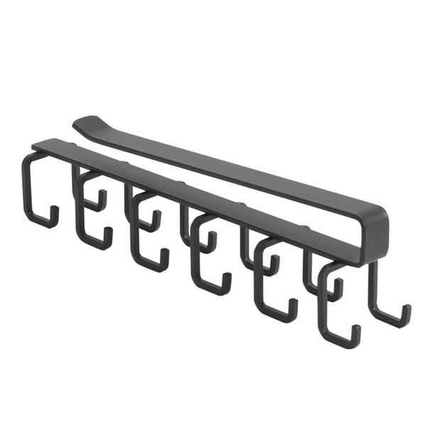 

12 in 1 closet bathroom kitchen cup drying no drilling scarf storage holder office organizer hanging hook cupboard iron ties