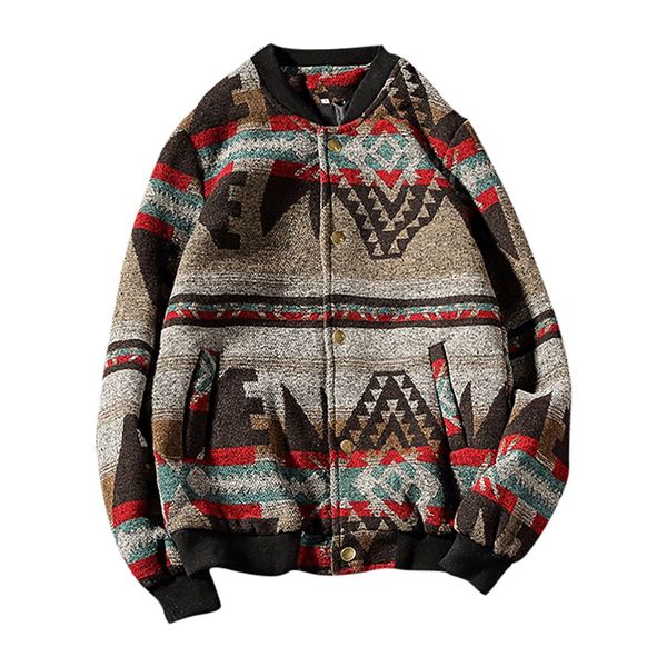 

new style for men in autumn and winter fashion national woolen coat large coat hip hop casual tracksuit jacket male sportwear, Black;brown