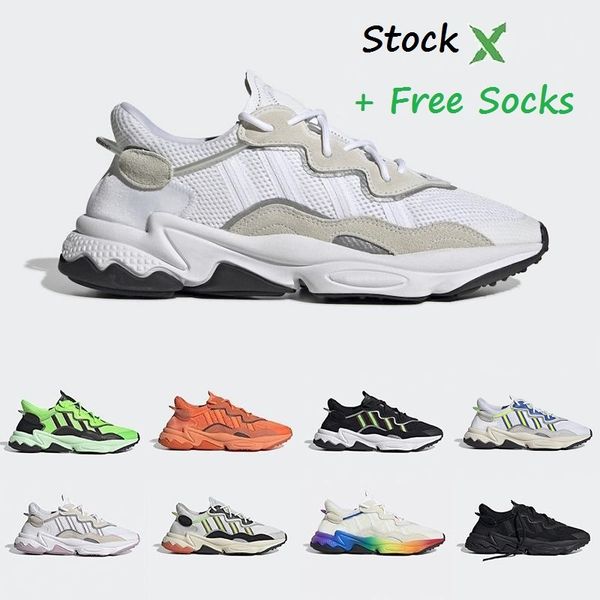 

stock x solar yellow pride 3m reflective xeno ozweego men women running shoes red white black era pack trainer sports sneakers chaussures
