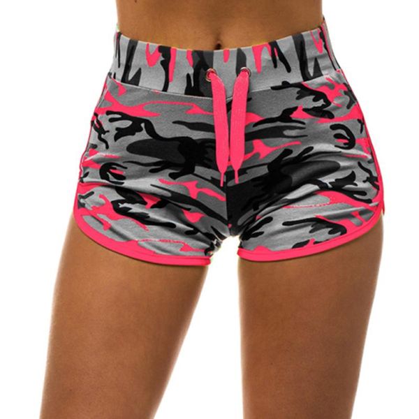 

women sport yoga shorts women cool shorts sport short fitness camouflage elastic running outdoor yoga, White;red