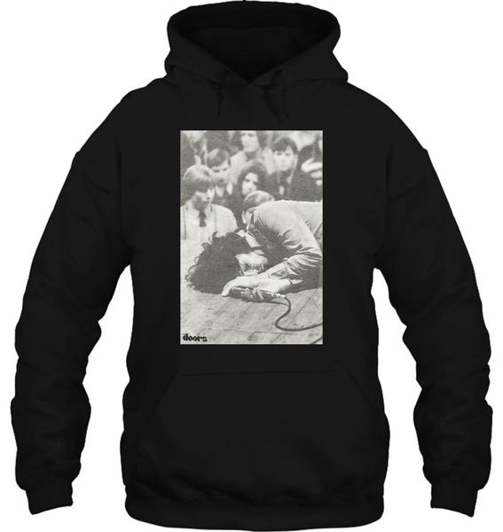 

men hoodie funny novelty doors on the floor women streetwear, Black