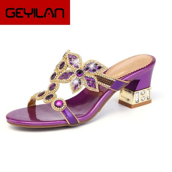 

2018 new summer colorful rhinestone slipper square shoes woman fashion crystal beach flip flops leisure sandals xmx-b0038, Black