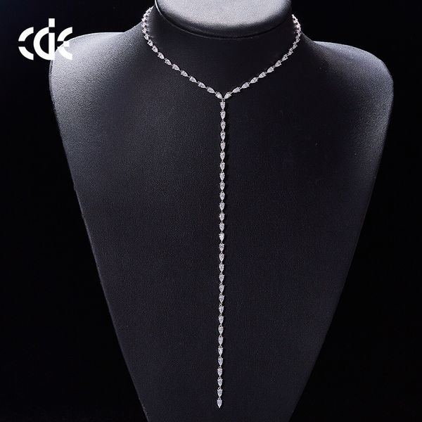 

wedding party beaded pearl gift woman lady diamond jewelry necklaces for bride acting initiation graduation cde-1134, Silver