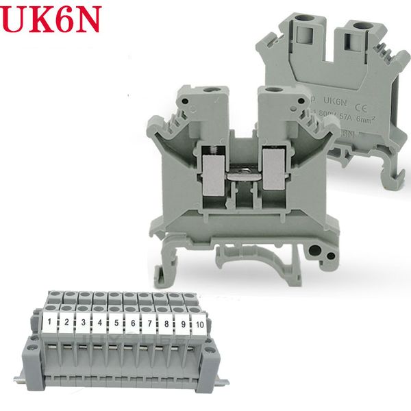 

uk6n uk series din rail screw clamp terminal blocks assembly strip kit