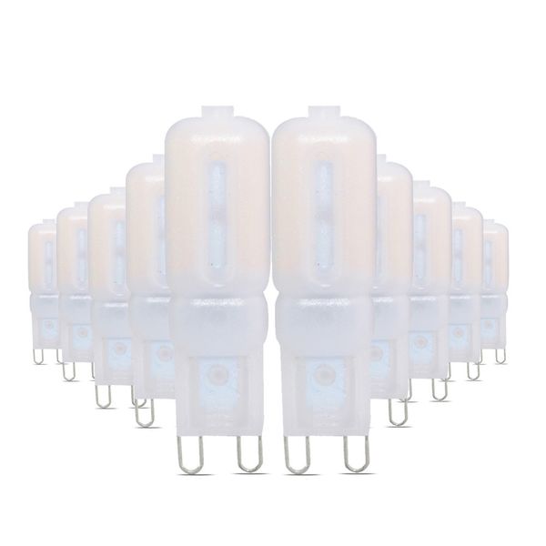 

10 шт. ywxlight g9 6 вт 22led чистый белый энергосберегающий пластиковый кукуруза лампочка ac 220 - 240 в