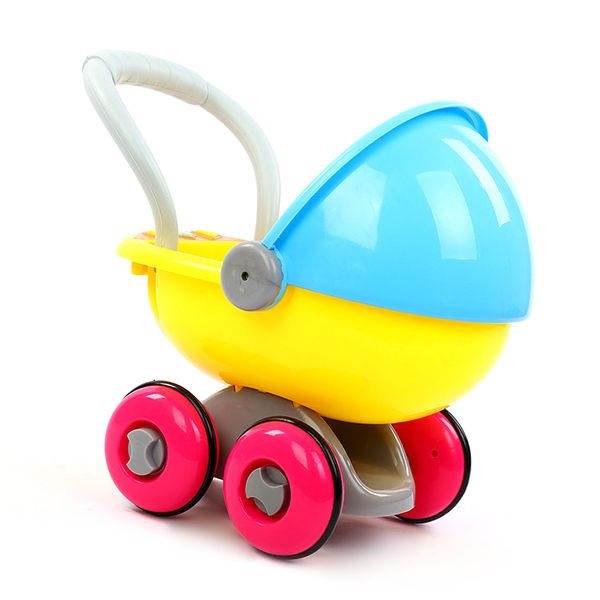 

children's anti-rollover learning standing walking trolley multi-function with music new baby stroller walker toy