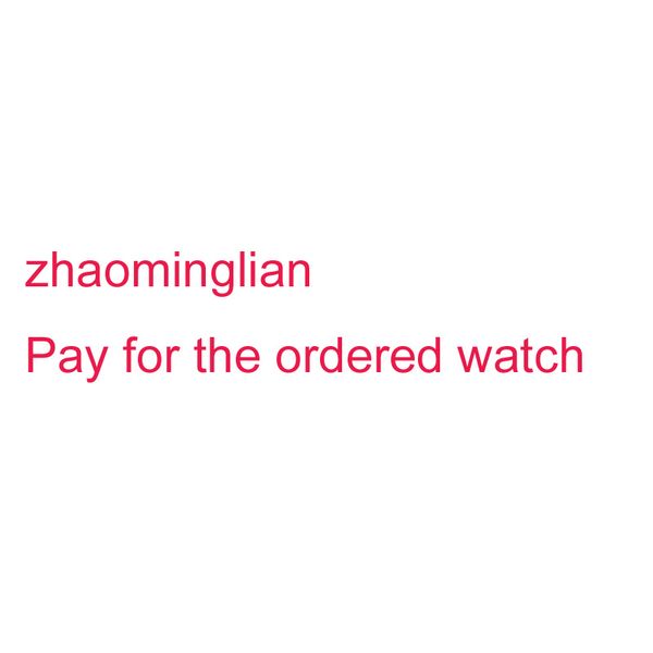 

zhaominglian pay for the ordered watch, Black