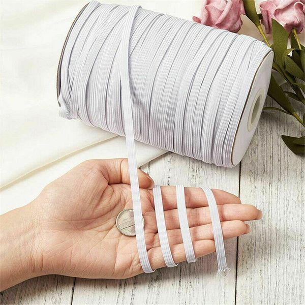 

750ft braided elastic band elastic cord heavy stretch high elasticity knit for sewing diy mask elastic band
