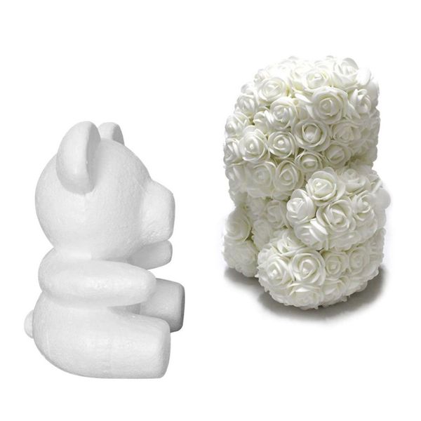

1 pcs 15cm 20cm white modelling polystyrene styrofoam foam bear craft balls for diy christmas party decoration supplies gifts