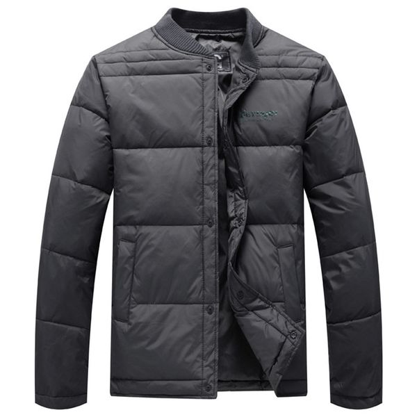 

2019 autumn spring mens white duck down jacket casual ultralight male windbreakers warm outwear men jacket and coat size l-4xl, Black