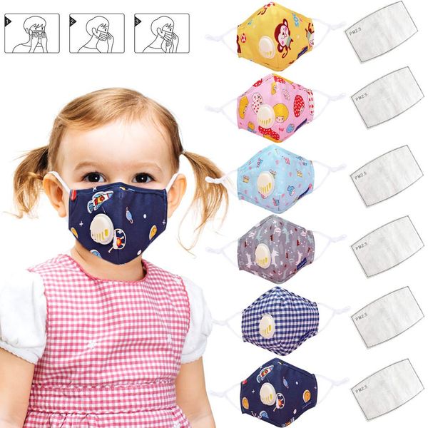 

респиратор фильтр дети мода смазливая мультфильм печатные masker лица maskswashable и многоразовый маске с pm фильтры шарф pkztk, Silver