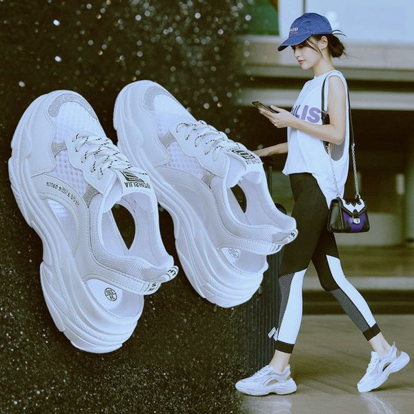 

sandals shoes women mesh beach shoes female platform heel encapsulated roman sports outdoor sandals sneakers sandalias mujer