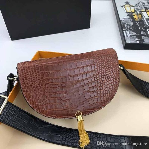 

designer luxury handbag purse alligator pattern chain strap shoulder crossbody y designer bags tassel purse ladies handbag