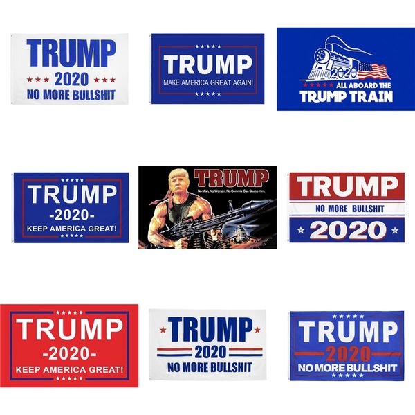 

3 * 5ft флаг 90 * 150см оптовая trump 2020 флаг 8 стили donald flags keep america great снова полиэстер decor баннер для президента сша # 40