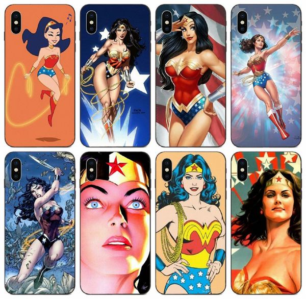 

[tongtrade] vintage classic wonder woman case for iphone 8 7 6 5 plus x xs 11 pro max galaxy s10 s5 huawei g play lg nexus 5x anti slip case