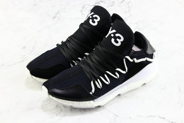 

y3 kusari men's sports running shoes designer gzfog y-3 striped white red fashion casual shoes with box, Black