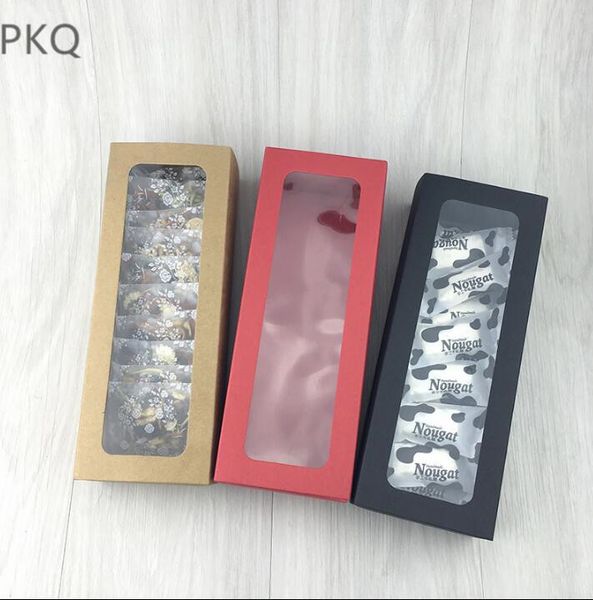 

20pcs window package box paper gift display box with clear pvc window for party/wedding/candy favor package gift packaging boxes